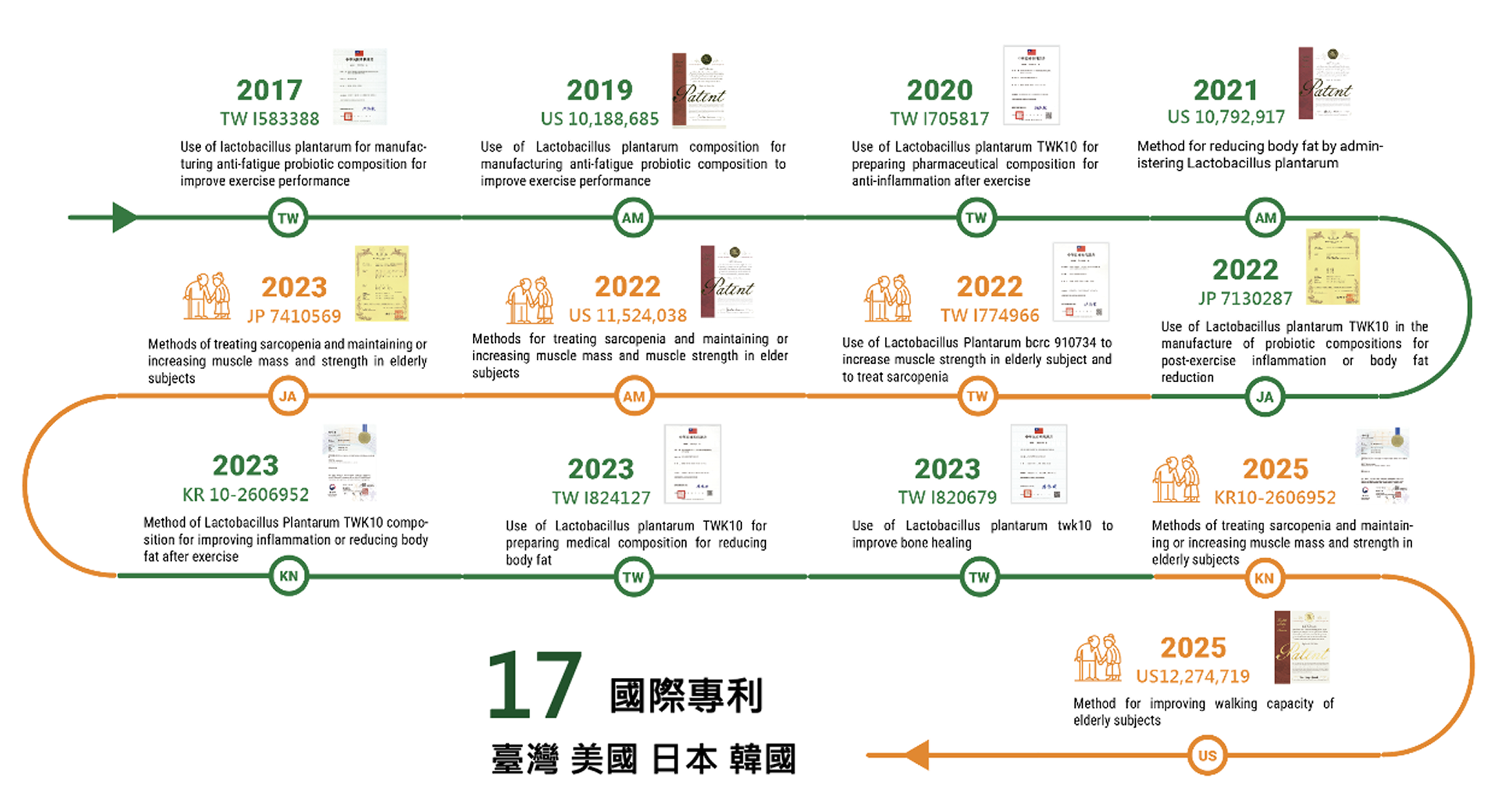 TWK10 international patent timeline
